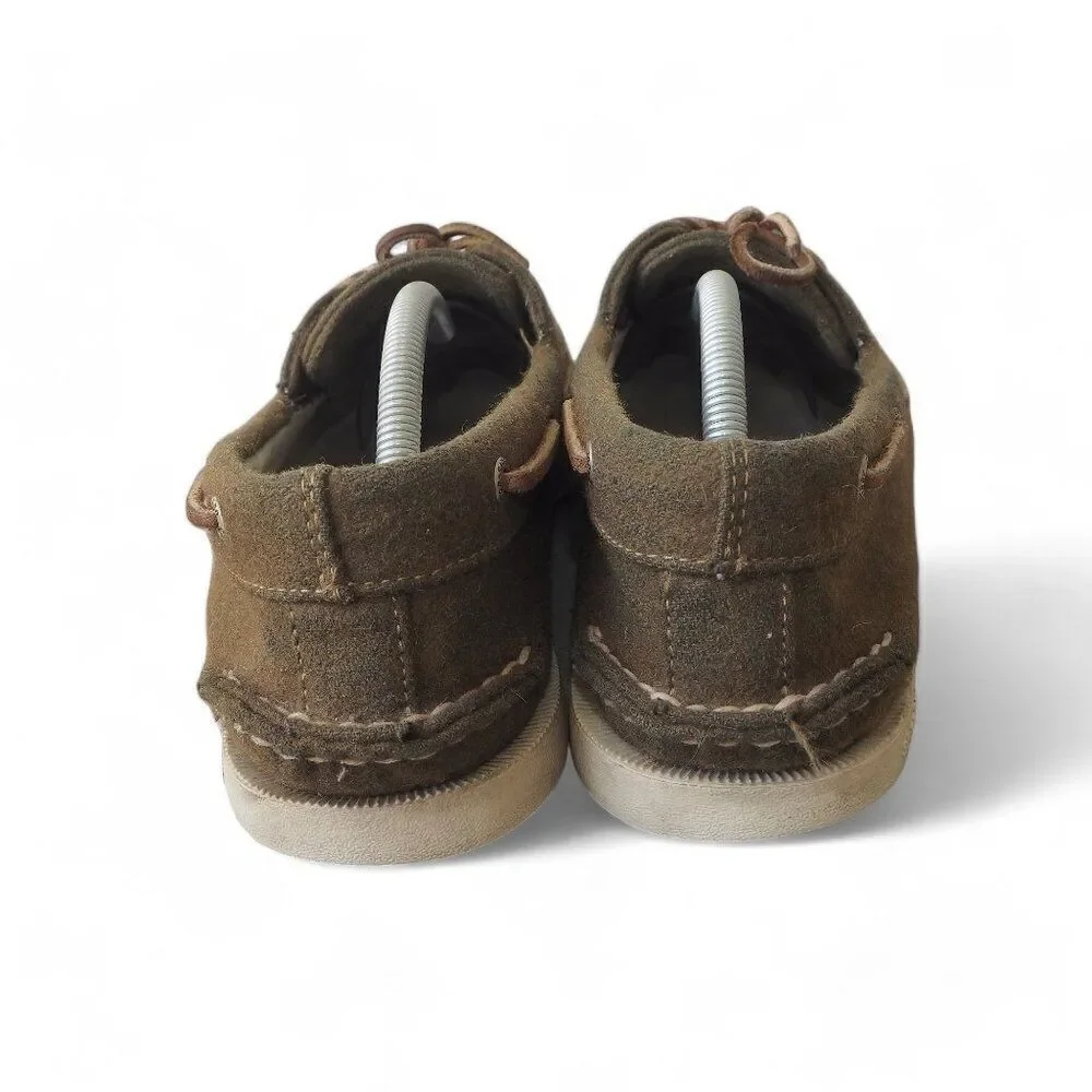 Sperry Wool Authentic Original Boat‎ Shoes Olive Green 0281295 Men's 11.5M